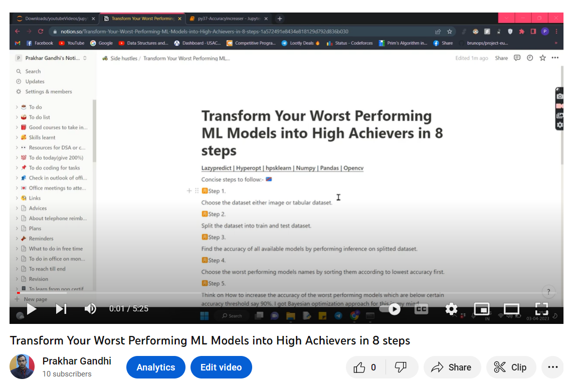 Transform Your Worst Performing ML Models into High Achievers in 8 steps